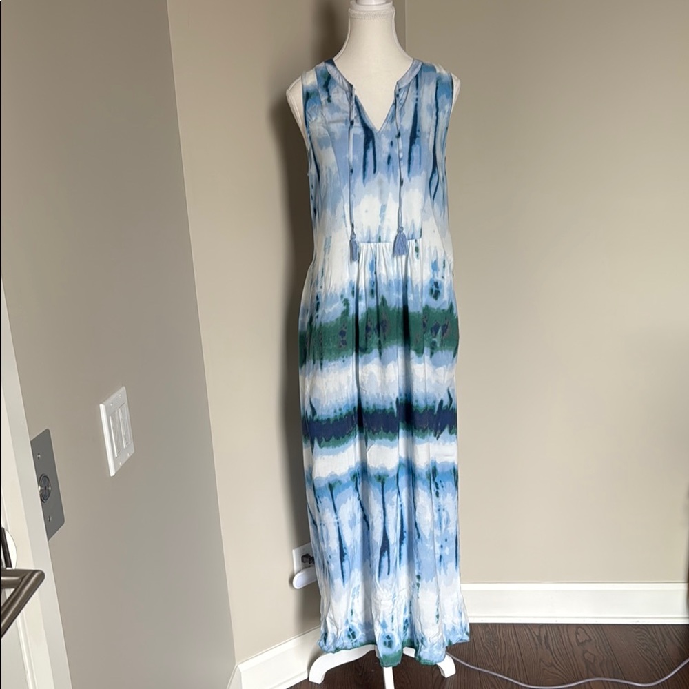 Beachlunchlounge Blue and Green Dress size M